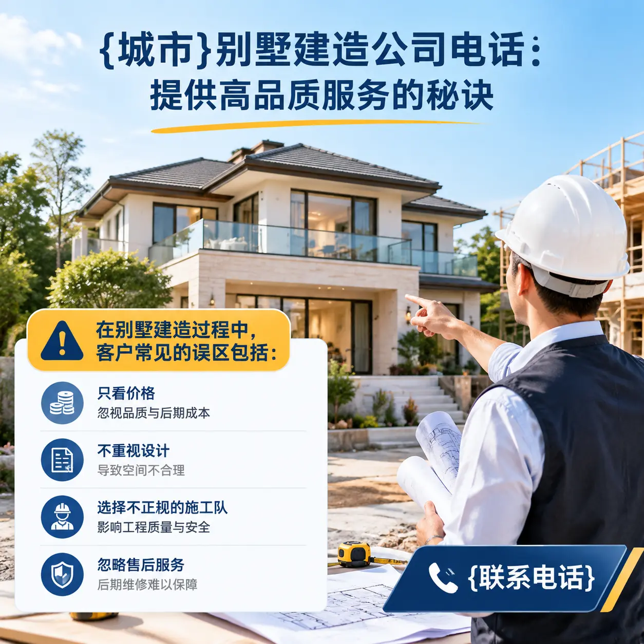 遵义别墅建造公司电话:提供高品质服务的秘诀