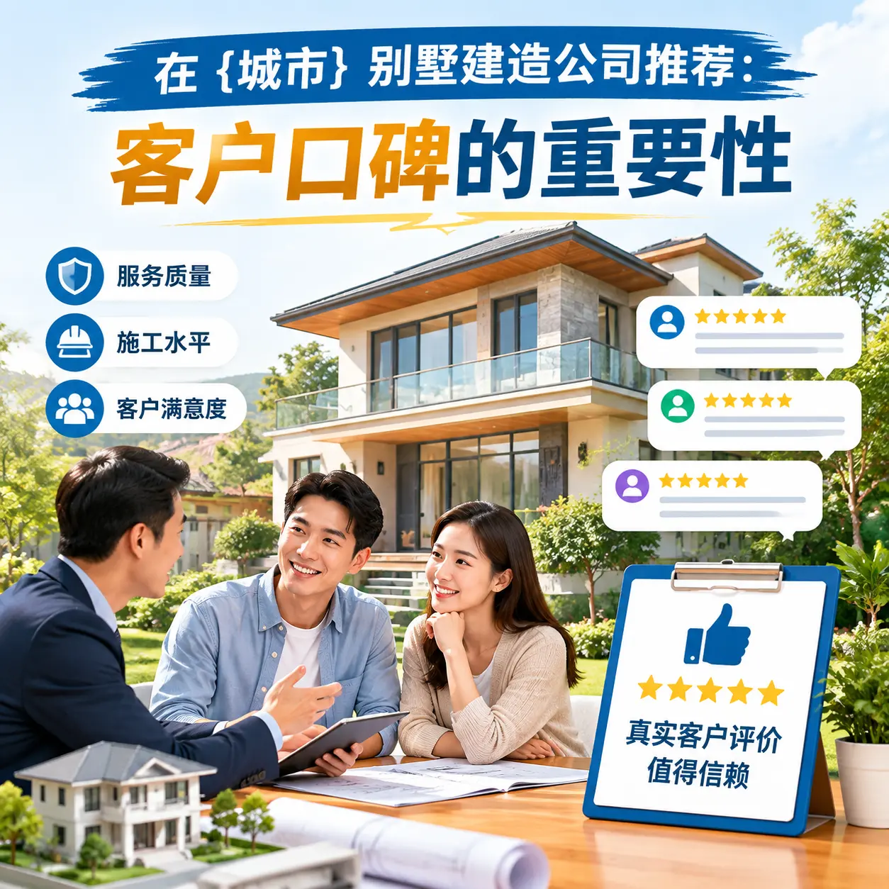 在 遵义 别墅建造公司推荐:客户口碑的重要性