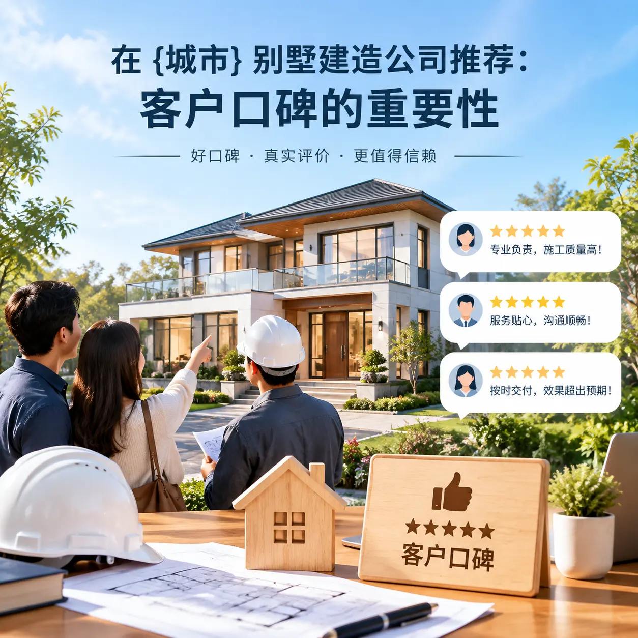 在 遵义 别墅建造公司推荐:客户口碑的重要性