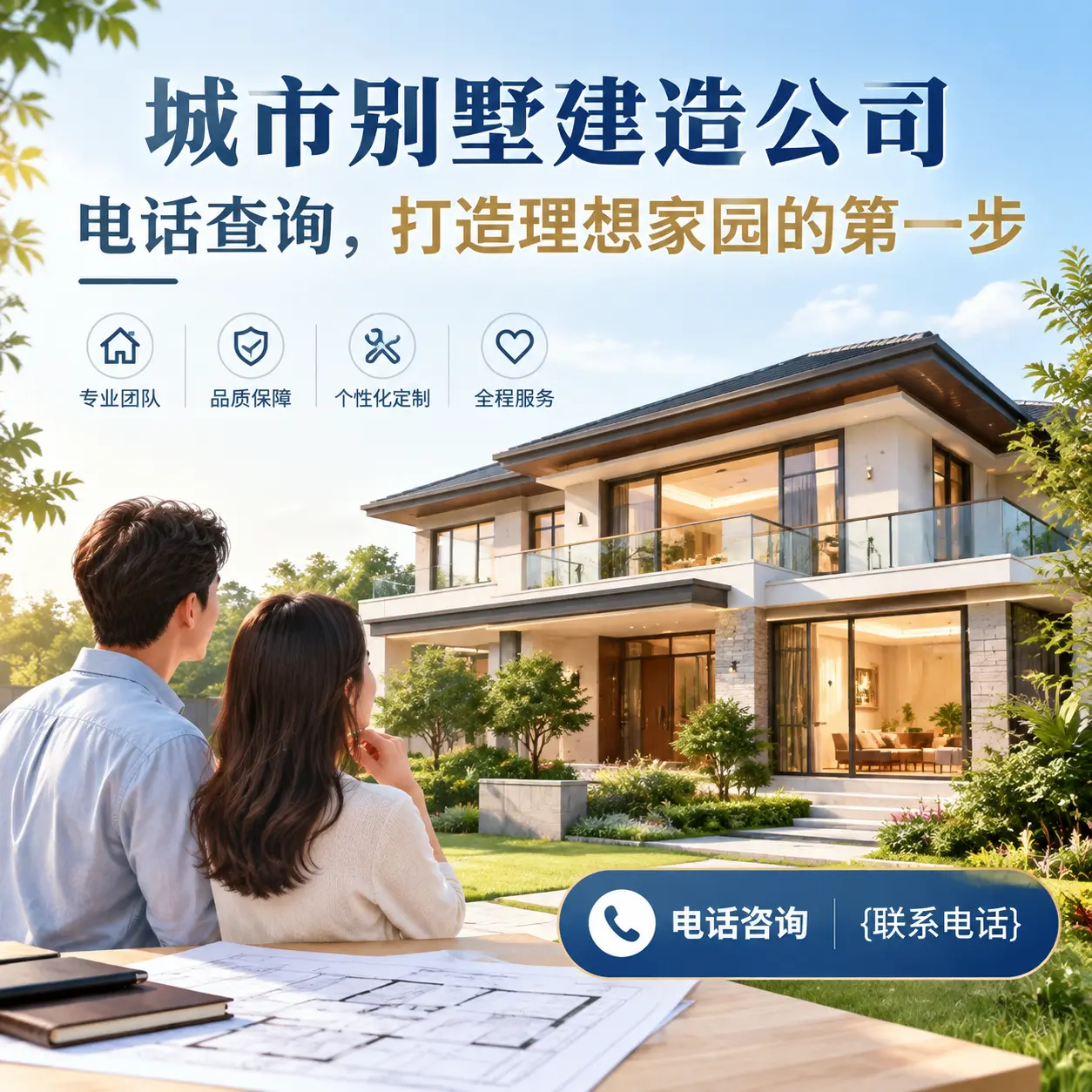 遵义别墅建造公司电话查询,打造理想家园的第一步