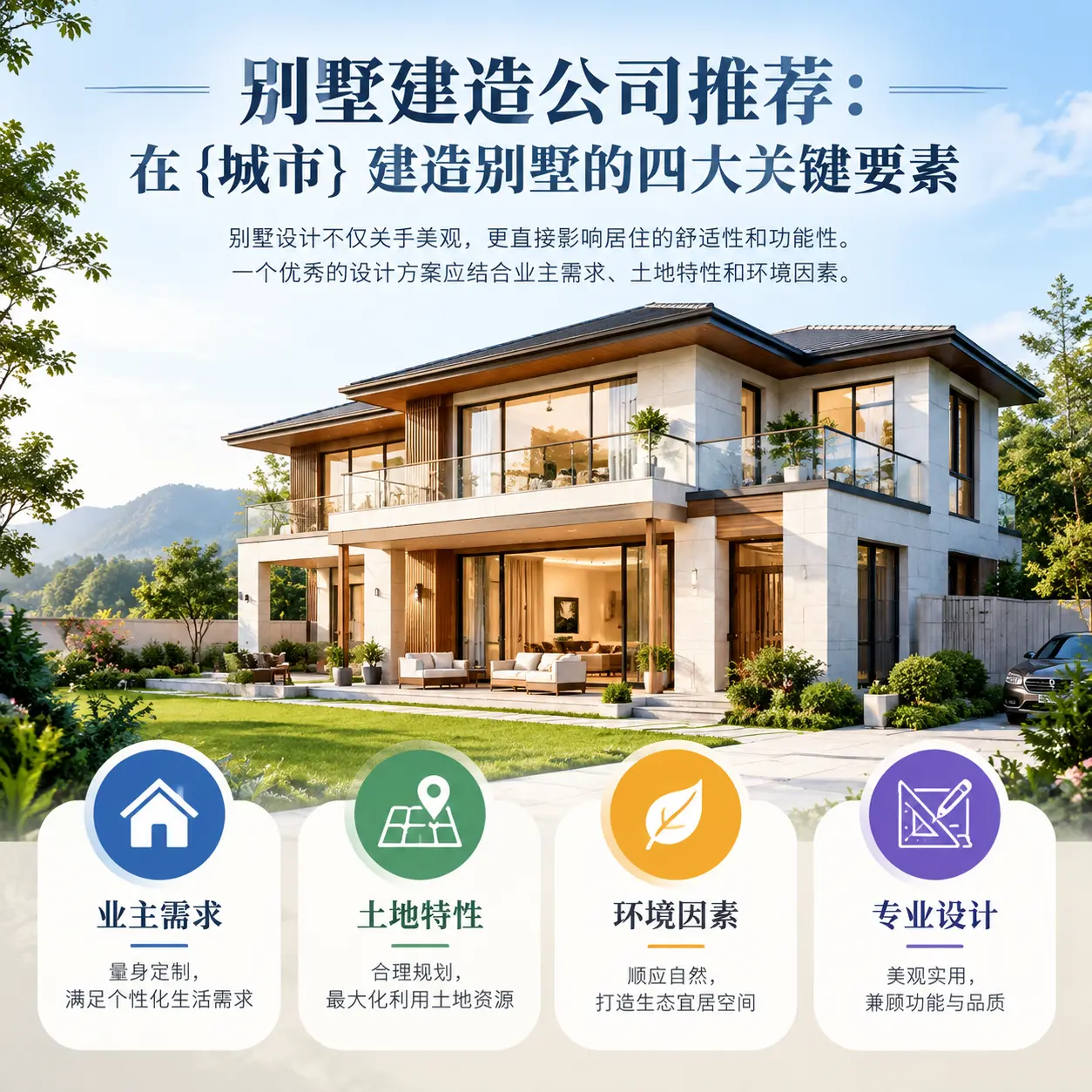 别墅建造公司推荐:在 遵义 建造别墅的四大关键要素