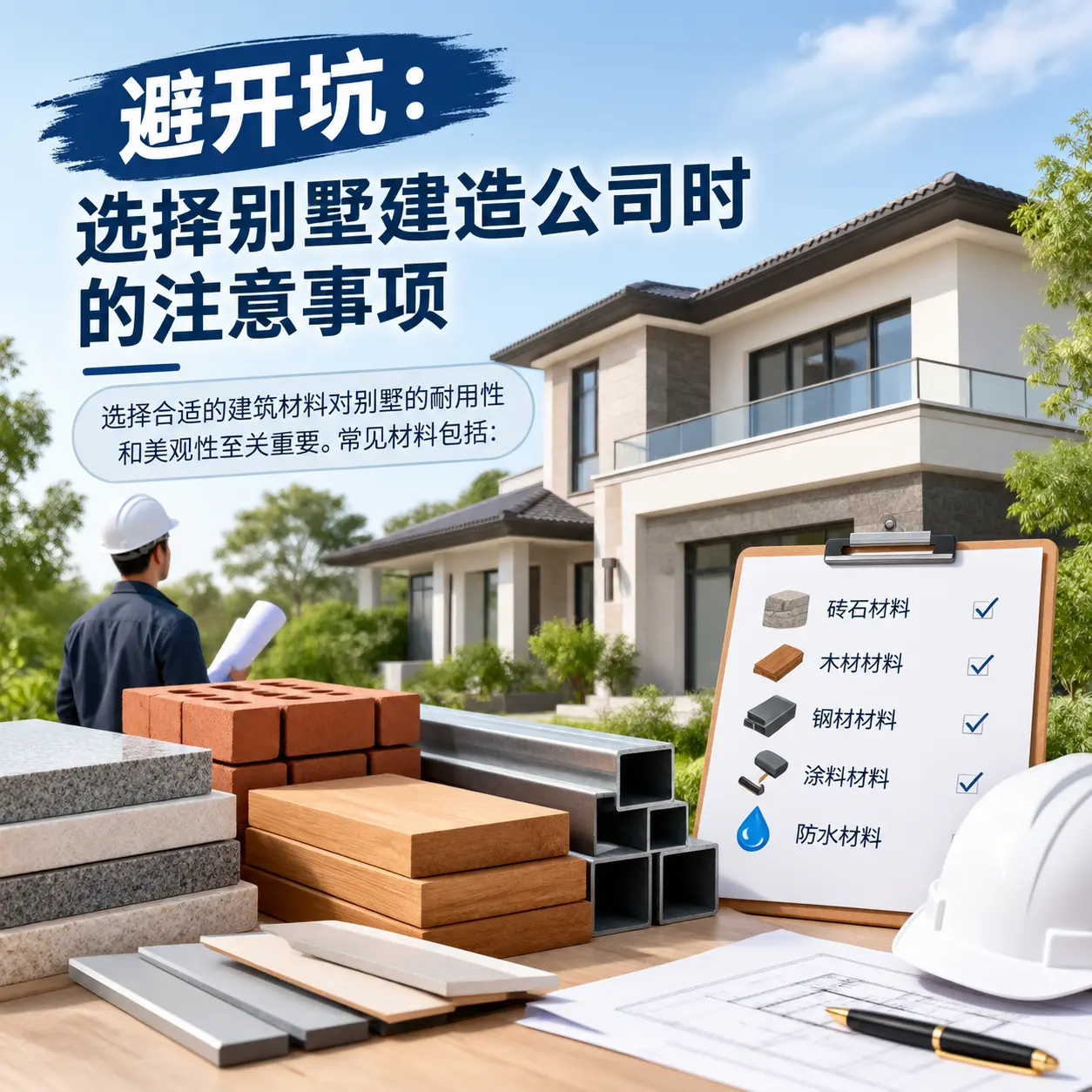 避开坑:选择 遵义 别墅建造公司时的注意事项