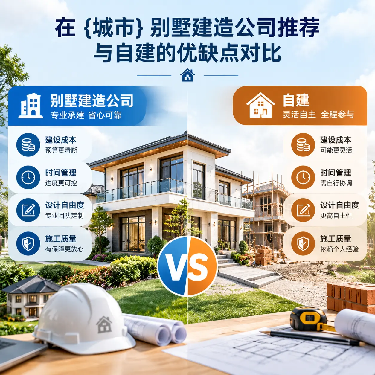 在 遵义 别墅建造公司推荐与自建的优缺点对比